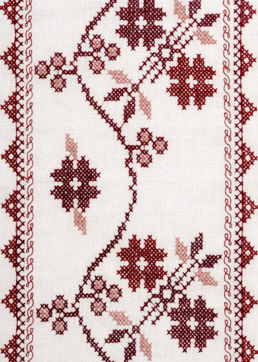 Natalia Garland Cross Stitch Braid ~ Poppy