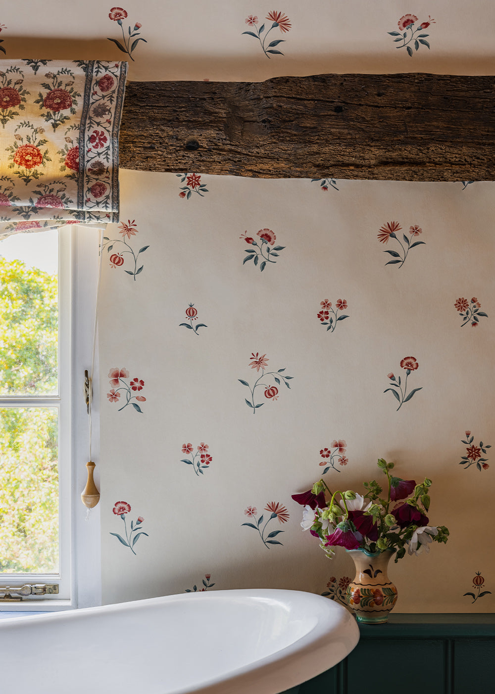 Mirabel Sprig Wallpaper ~ Rose