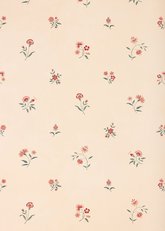 Mirabel Sprig Wallpaper ~ Rose