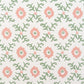 Folk Flower Wallpaper ~ Pink / Green